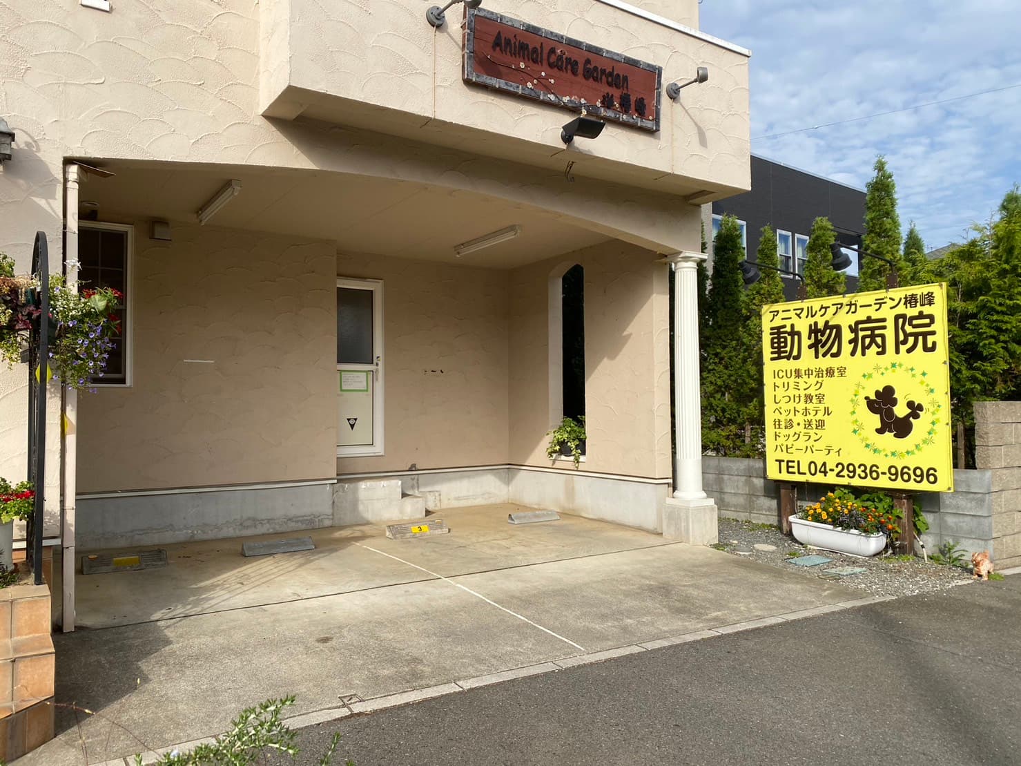 病院前駐車場